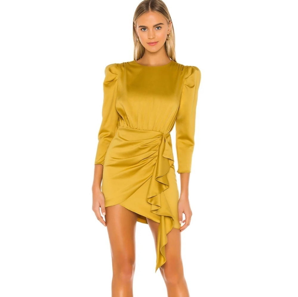 Revolve NBD☆Pandora Dress In Mustard Yellow
